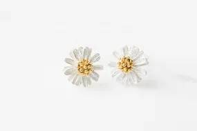 925 flower earrings-DN