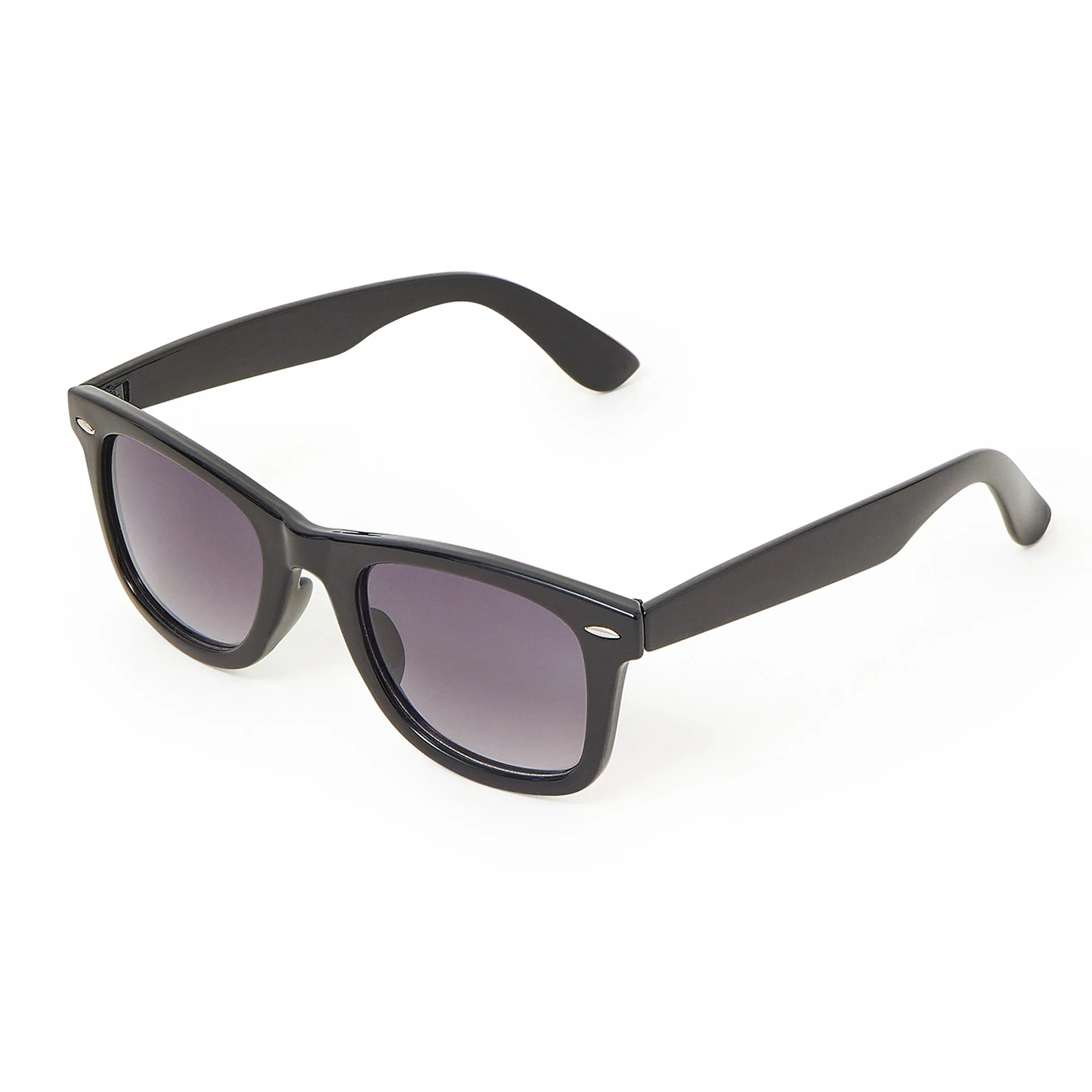 Accessorize London Women's Classic Black Flat Top Sunglasses