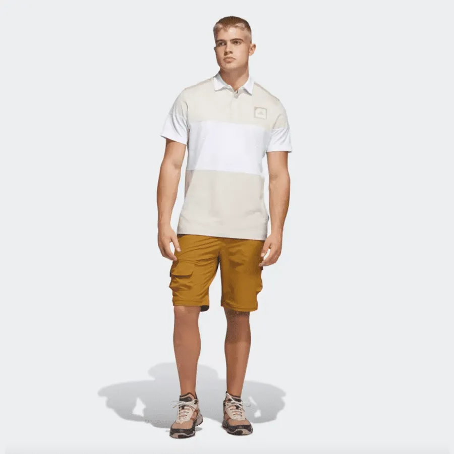 Adicross Block Golf Polo Shirt - Brown