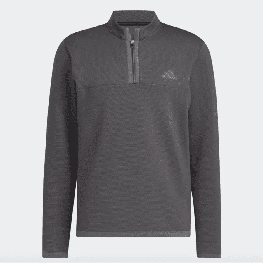 Adidas 2023 Microdot 1/4 Zip Golf Pullover - Black