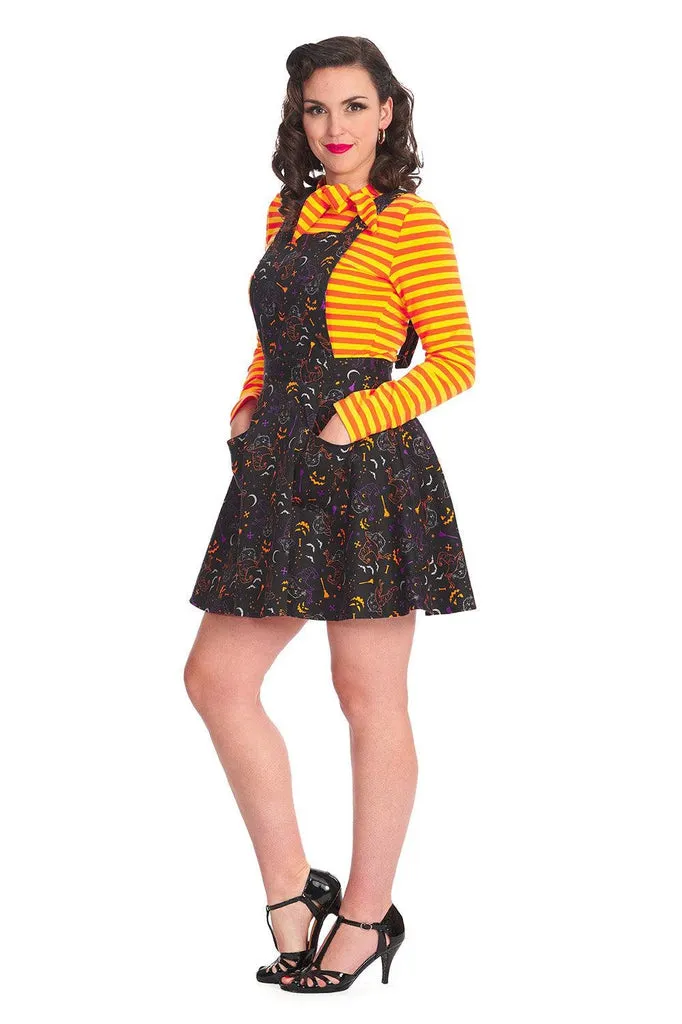 All Hallows Cat Pinafore Dress