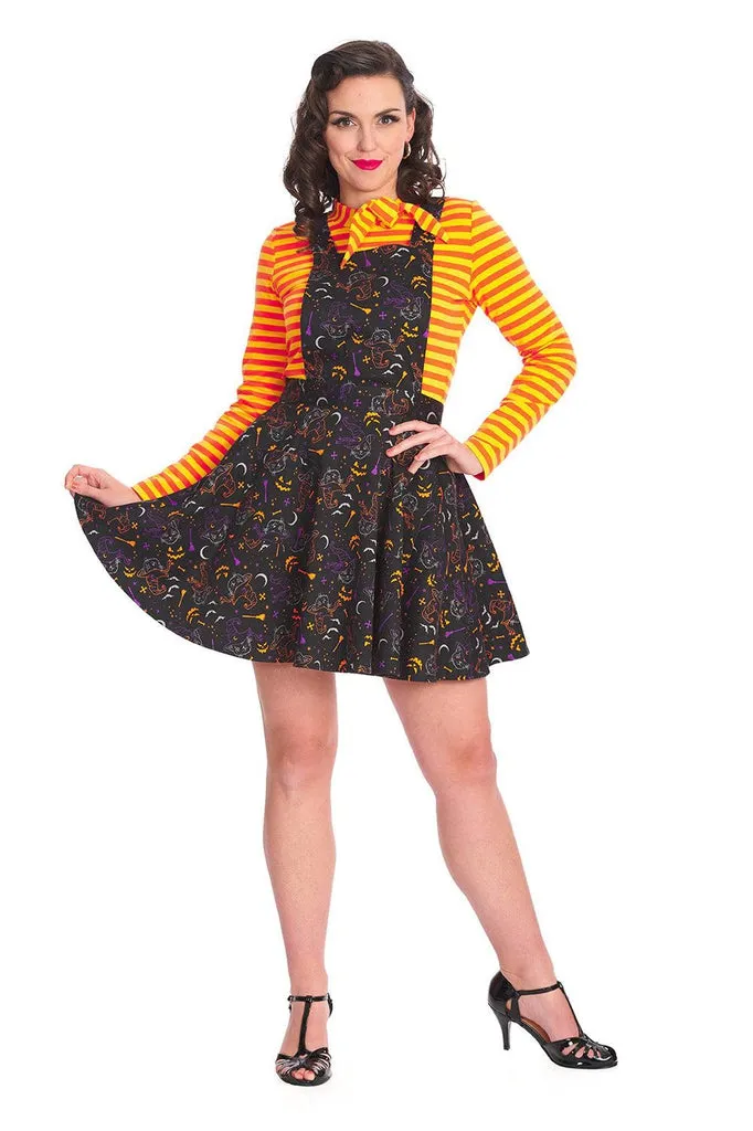 All Hallows Cat Pinafore Dress