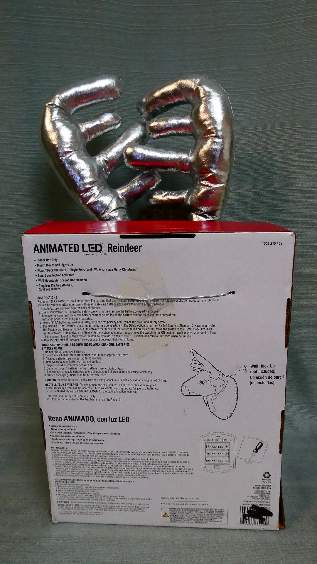 Animated LED Reindeer - Like New!