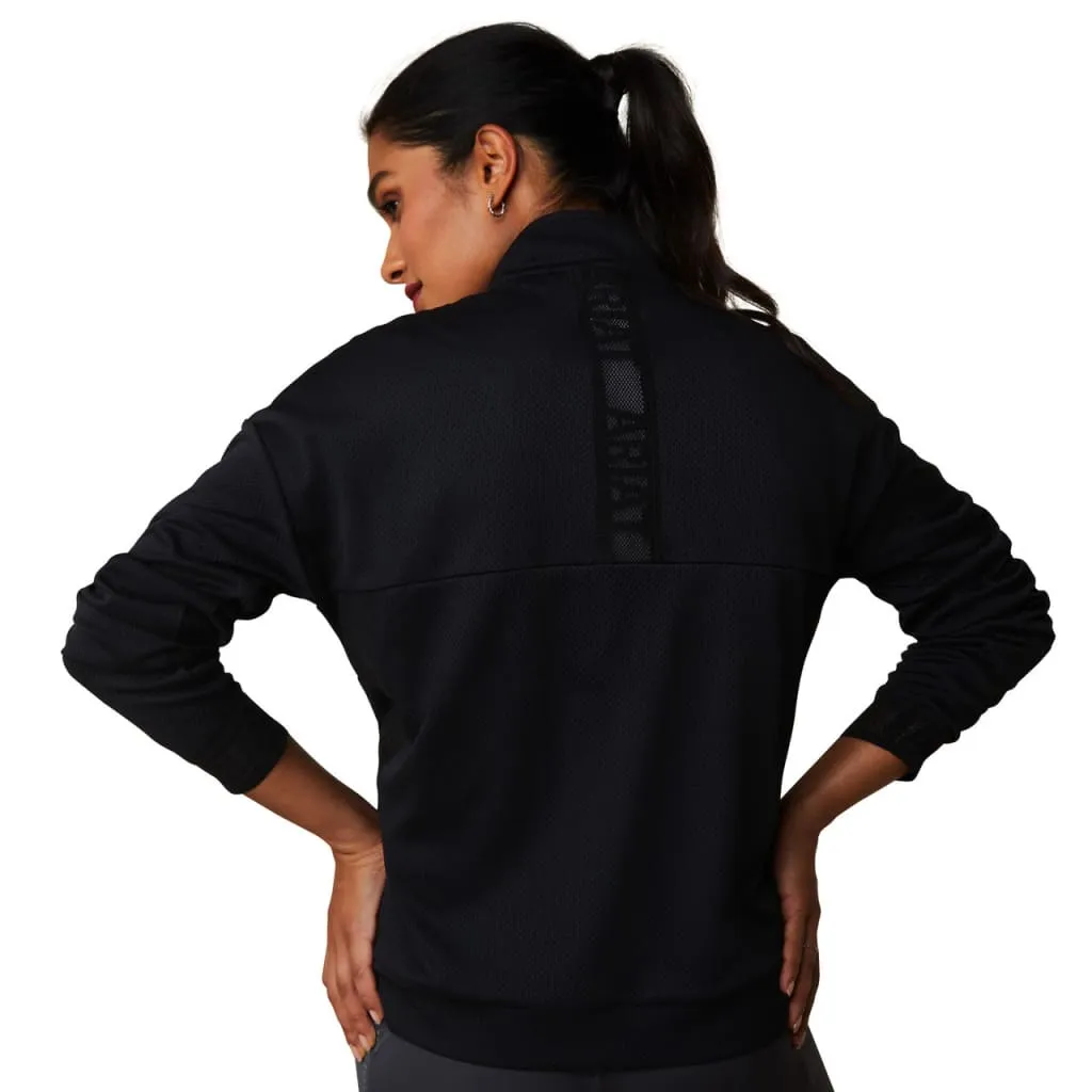 Ariat Ladies Breathe 1/2 Zip Sweatshirt Black