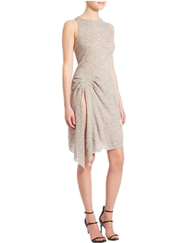 Asymmetric Sleeveless Side Split Dress