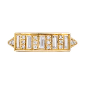 Baguette Diamond Bar Ring