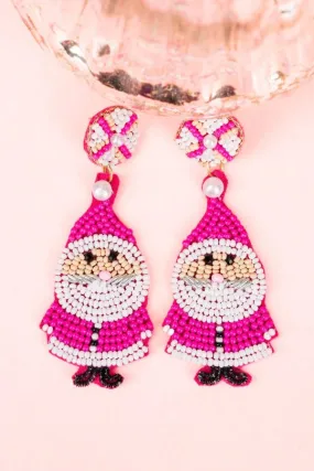 Beaded Christmas earrings