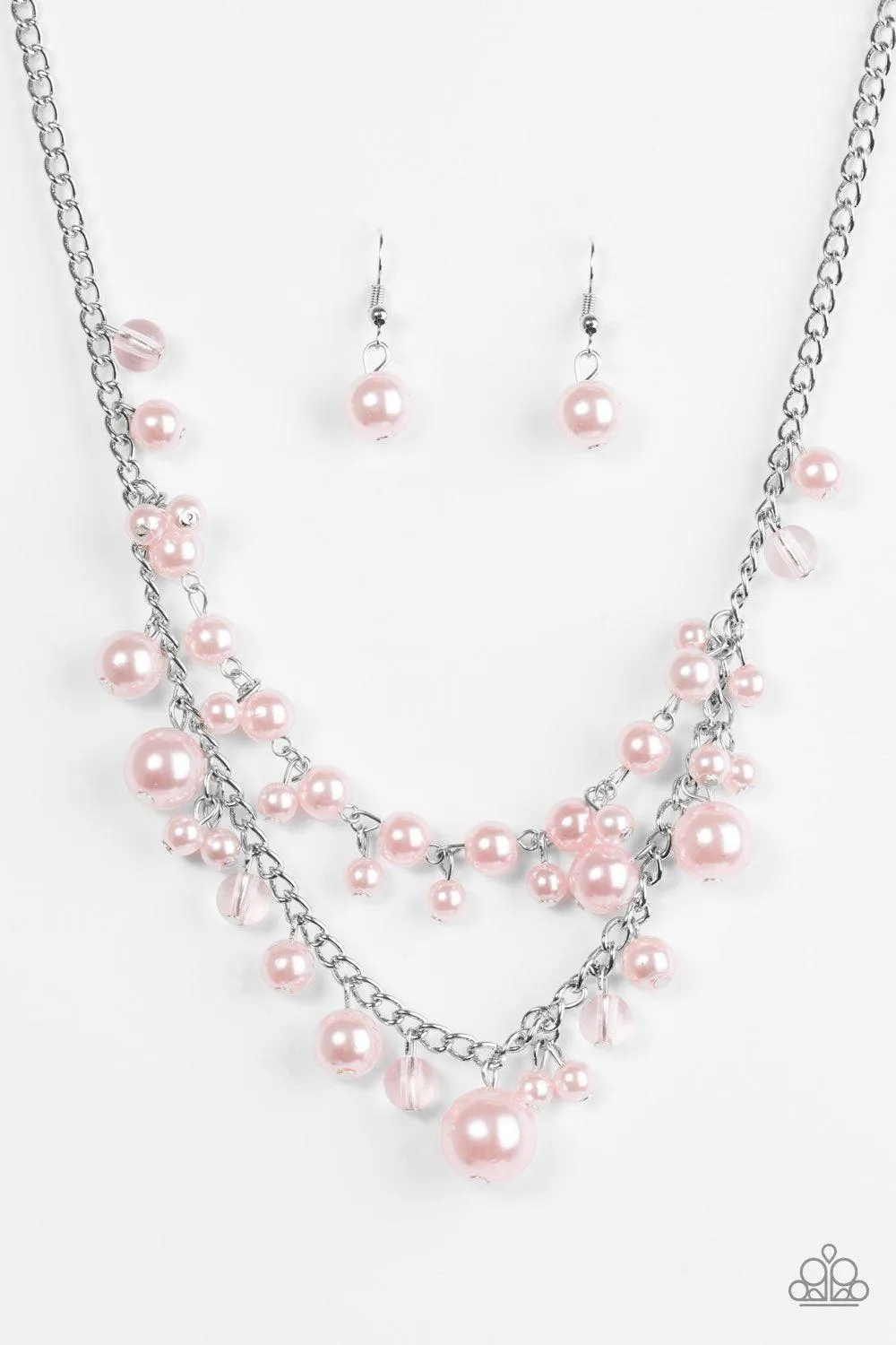 Blissfully Bridesmaid Pink Pearl Necklace - Paparazzi Accessories