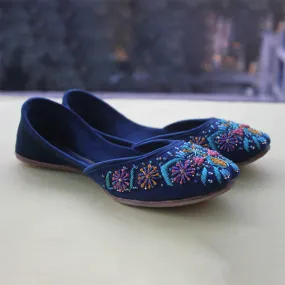 Blue Fancy Khussa for Women