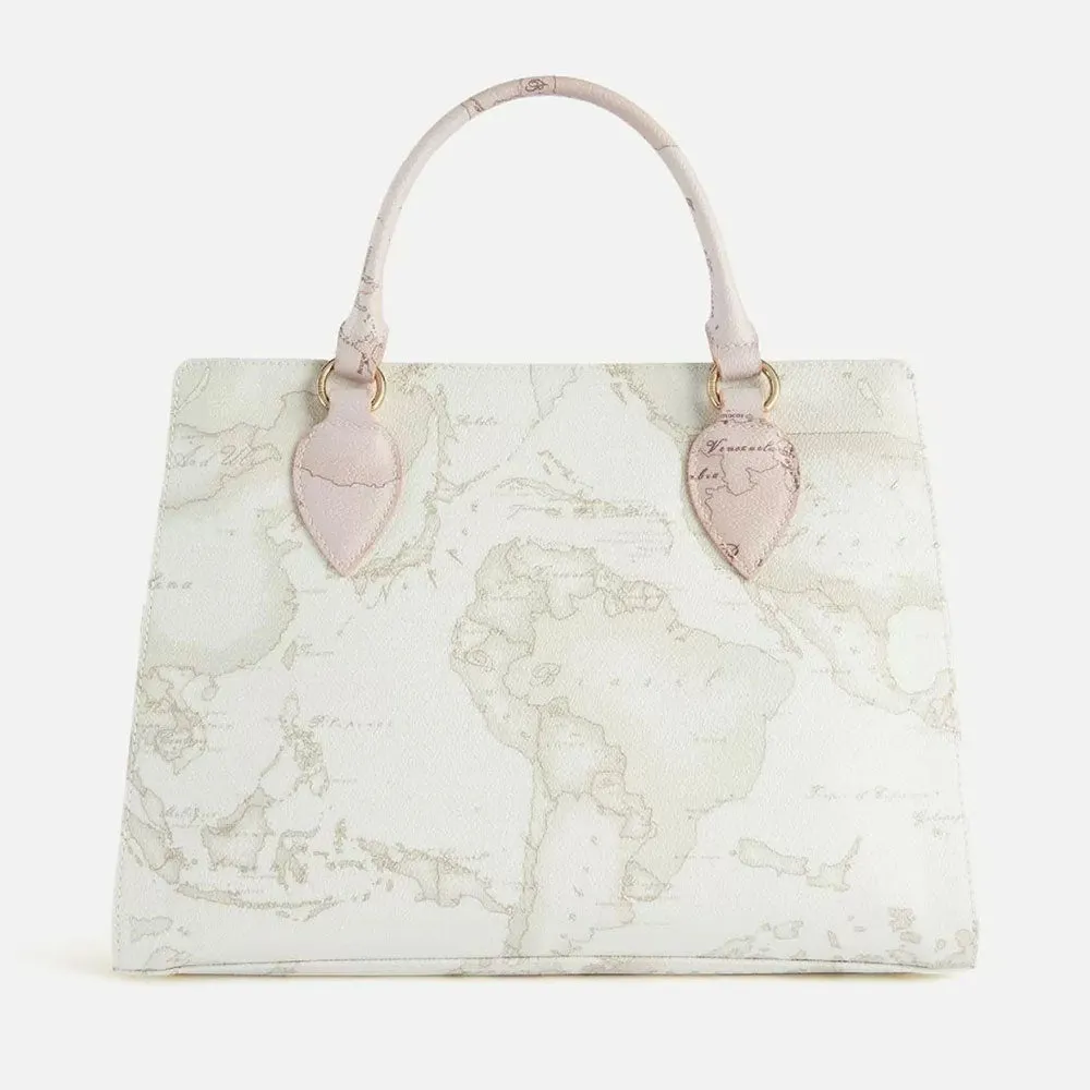 Borsa Donna a Mano 1A Classe Alviero Martini linea Geo Sunny Mix Bianco LA47