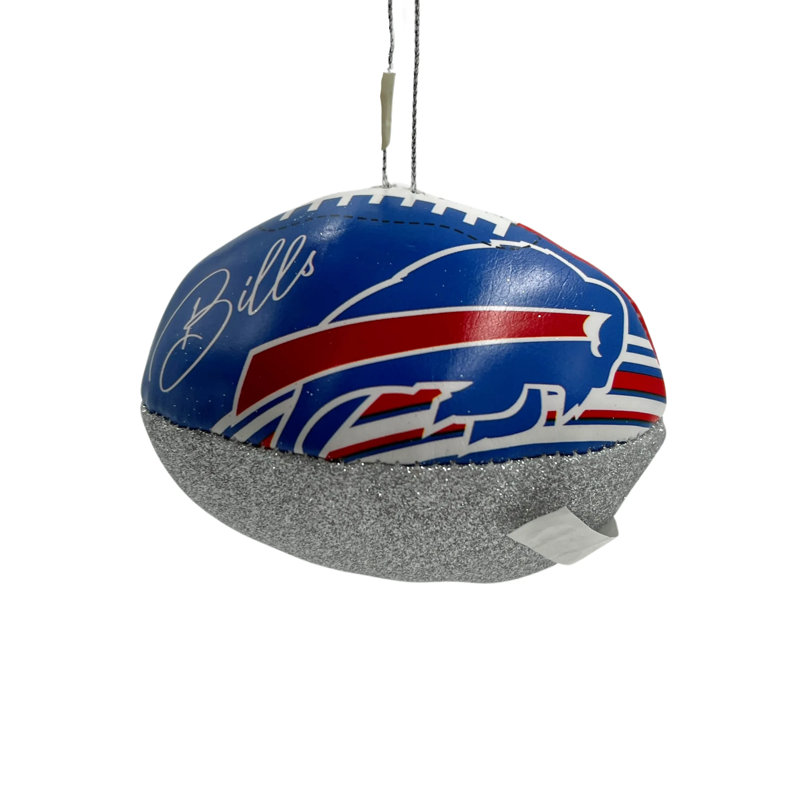 Buffalo Bills Leather Football Ornament