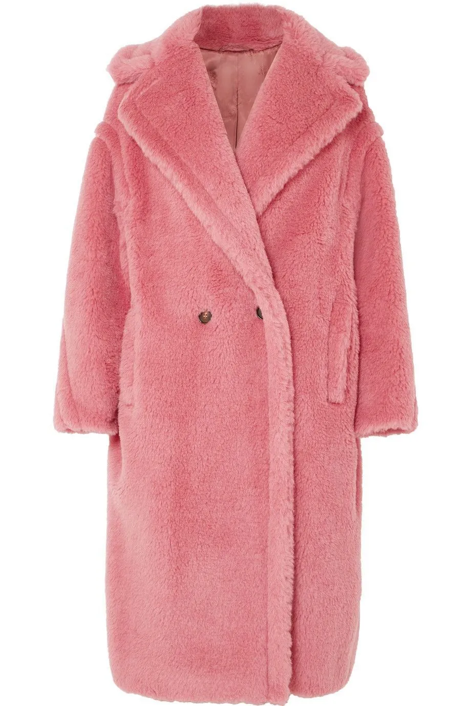 Camila Pink Faux Fur Teddy Coat