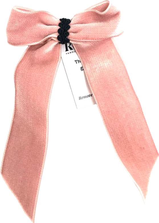 CAMILA ROSE Pale Pink Barrette Bow One Size