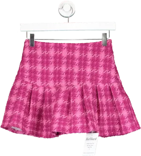 Caramella Pink Boucle Mini Skort UK S