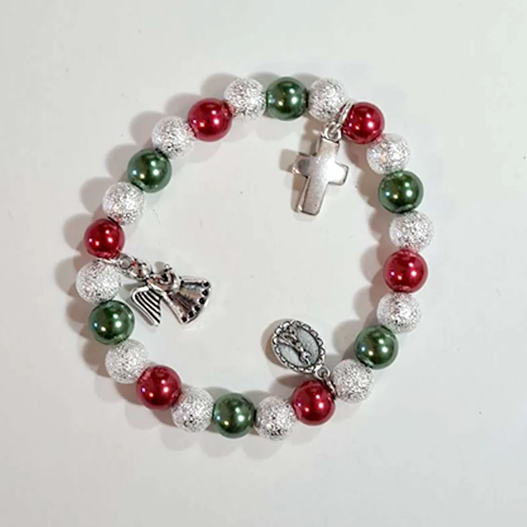 Christmas Bracelet - Red and Green