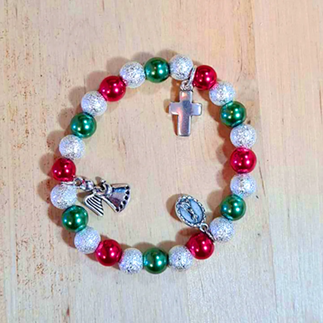 Christmas Bracelet - Red and Green