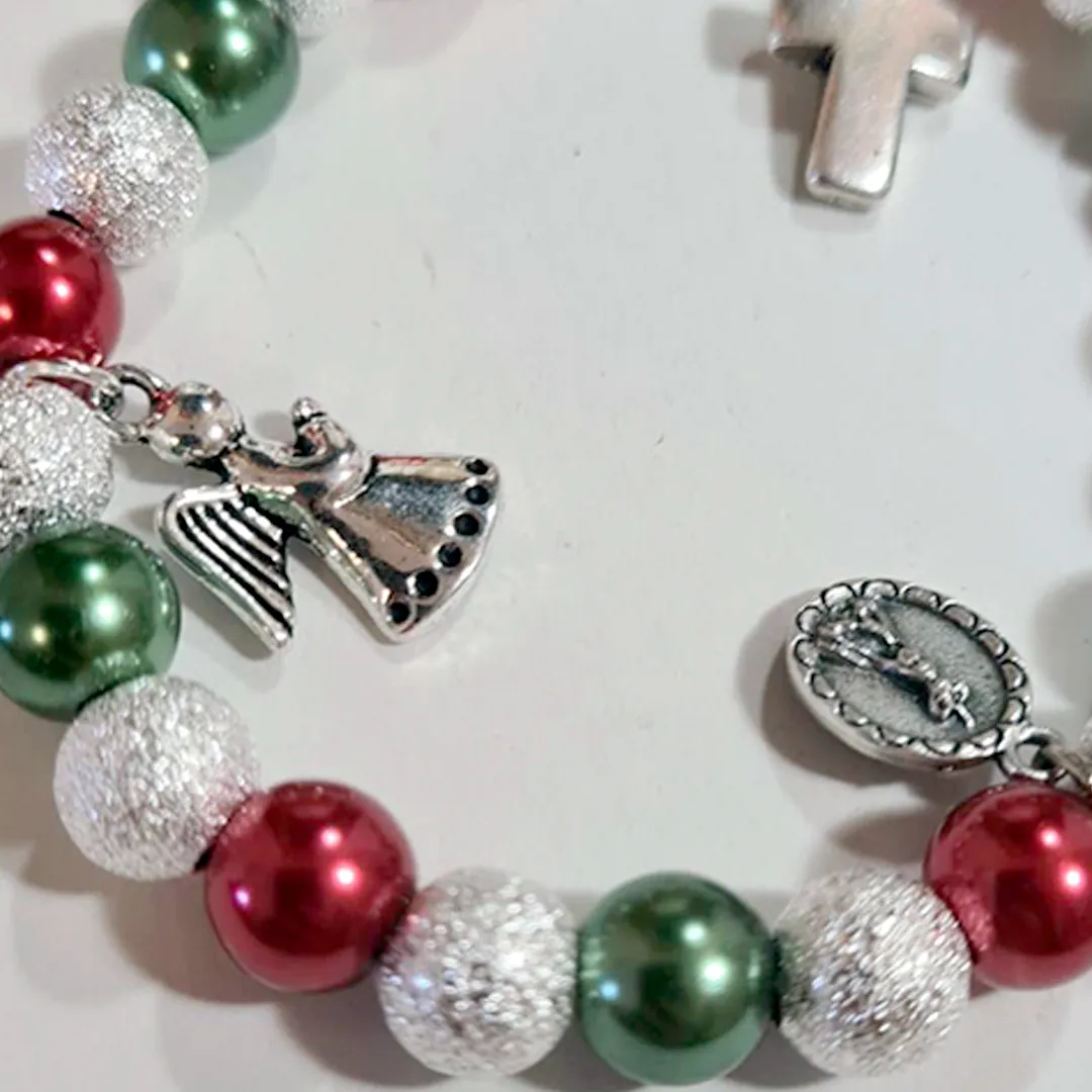 Christmas Bracelet - Red and Green