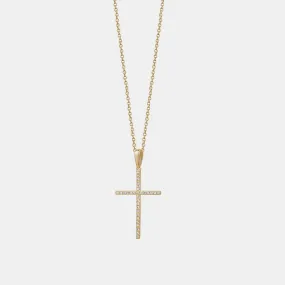 Classic Diamond Cross Necklace