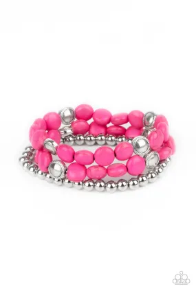 Desert Verbena - Pink Bracelet