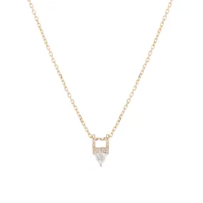 Diamond Trillion Equilibrium Necklace