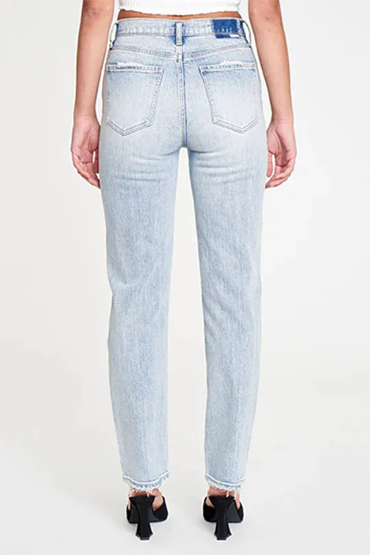 Distressed Smarty Pants Straight Jeans