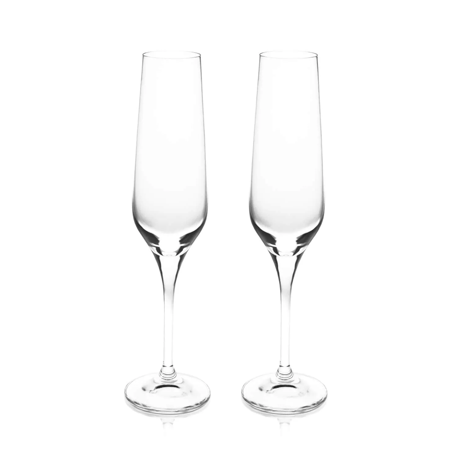 Eternity Crystal Champagne Glasses Pair