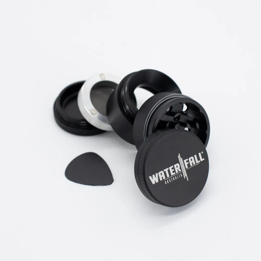 Four-Part Aluminium Grinder with Removable Screen - Matte Black (43mm)