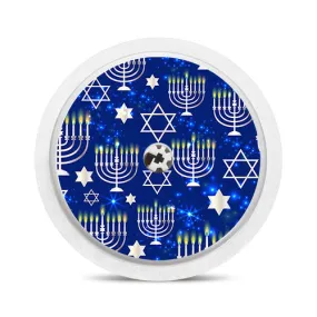 Freestyle Libre 1 & 2 sensor sticker: Happy Hanukkah