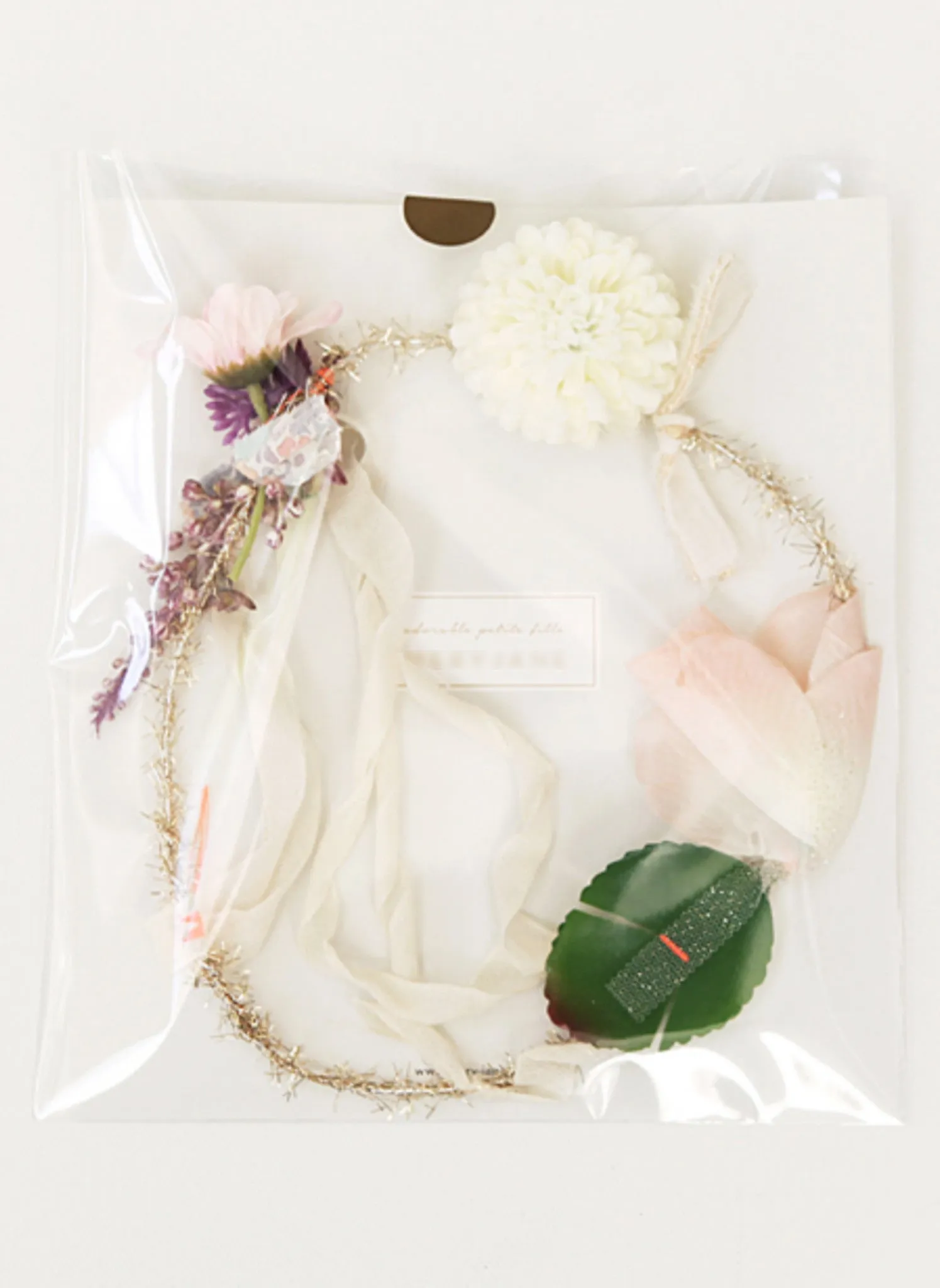 Girls Leia Flower Head Wreath