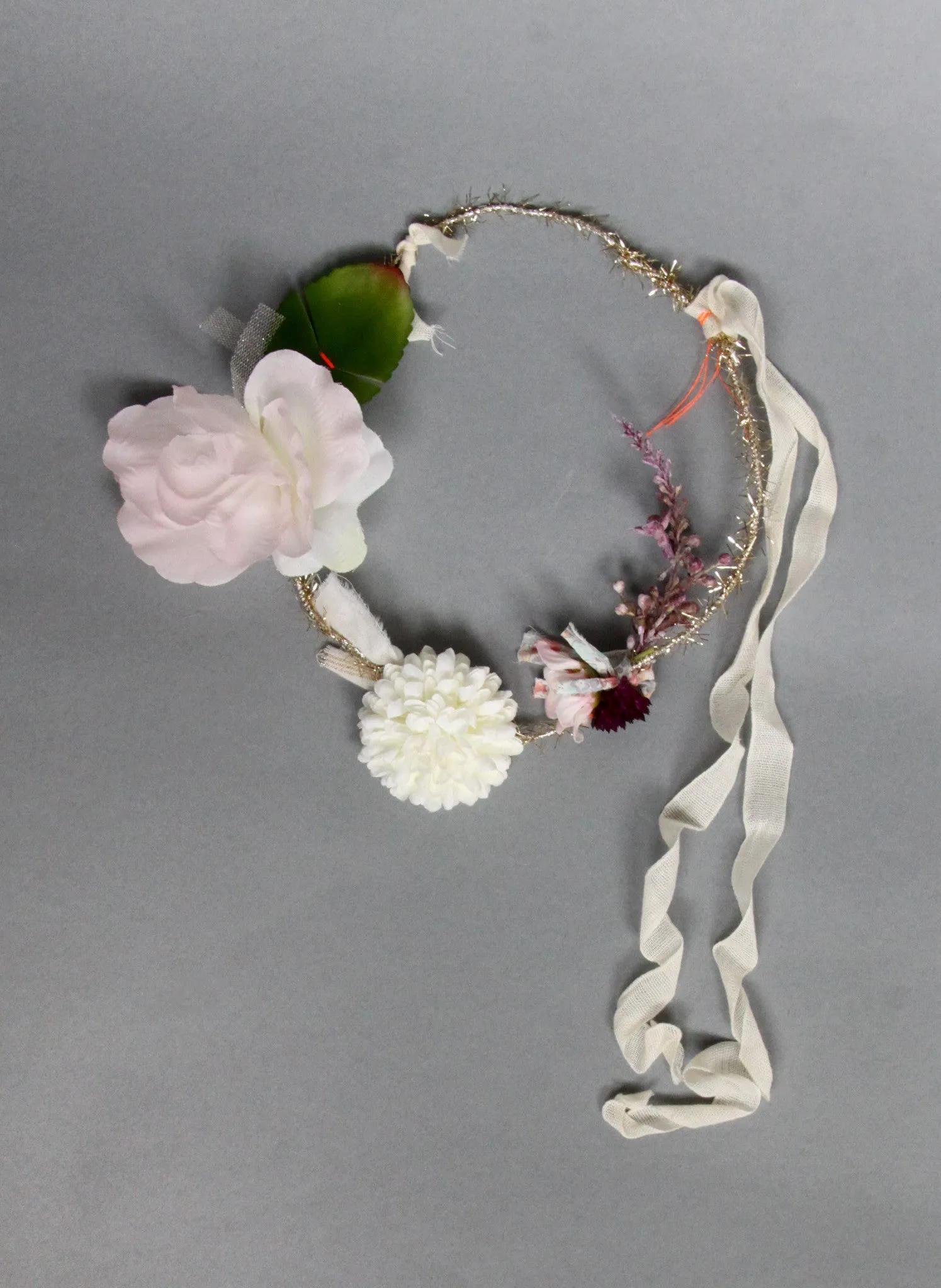 Girls Leia Flower Head Wreath