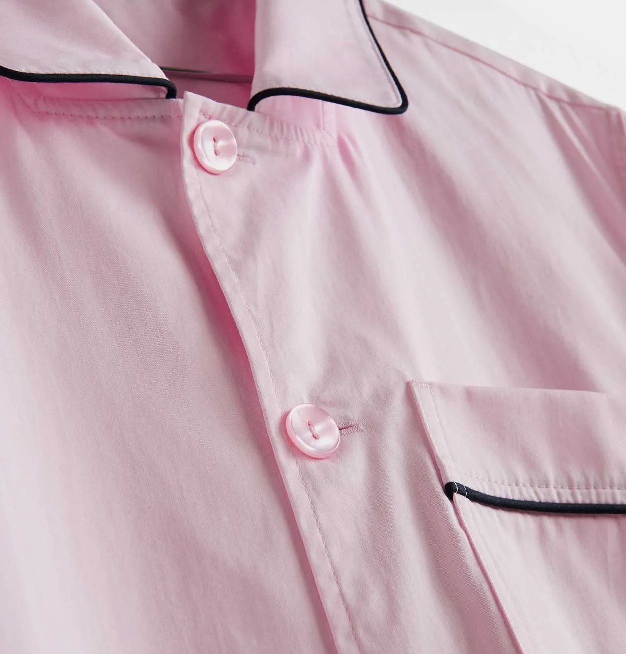 HAY Outline Pyjama S/S Shirt in Soft Pink