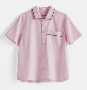 HAY Outline Pyjama S/S Shirt in Soft Pink