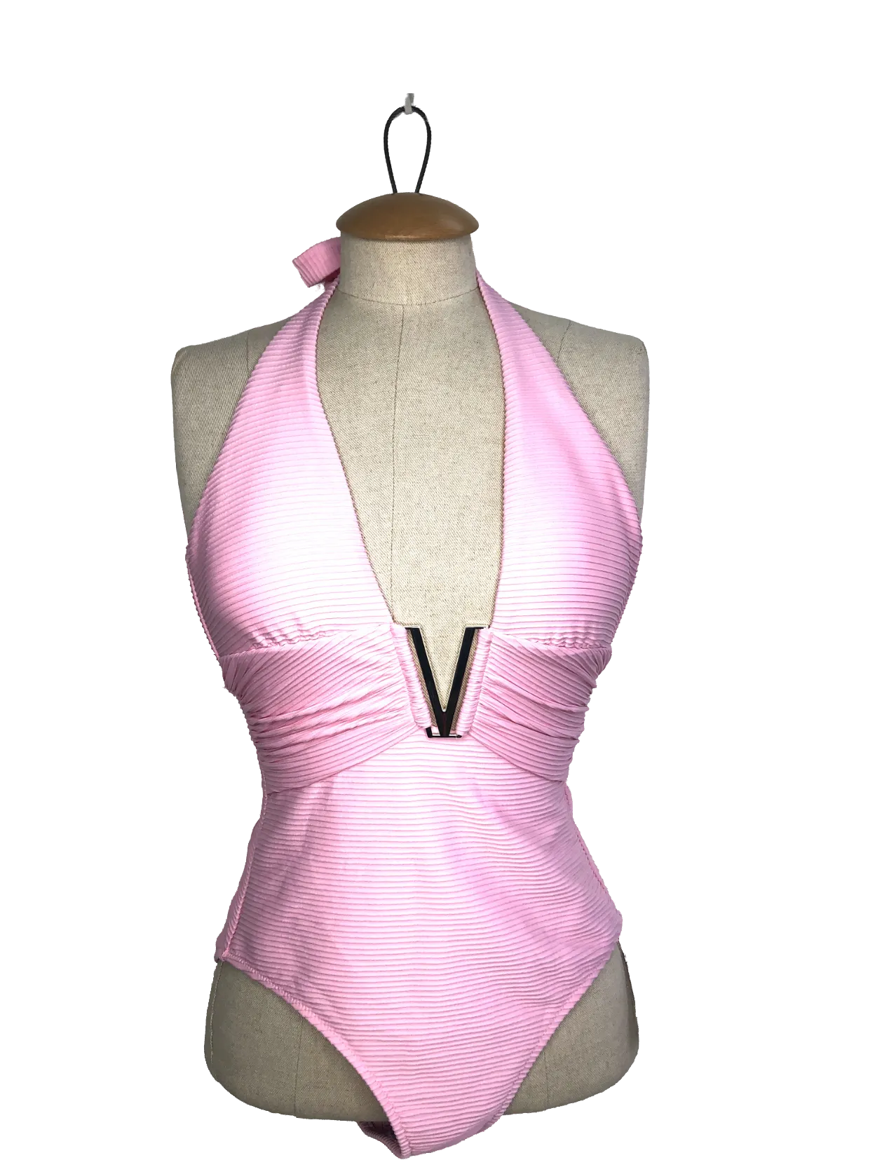 Heidi Klein Sicily V-bar One Piece In Pink UK XS