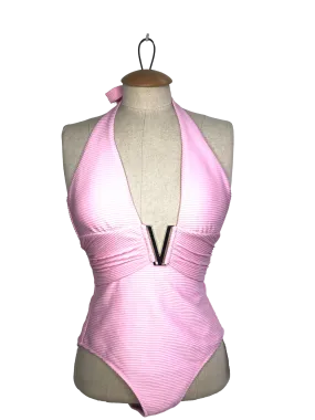 Heidi Klein Sicily V-bar One Piece In Pink UK XS