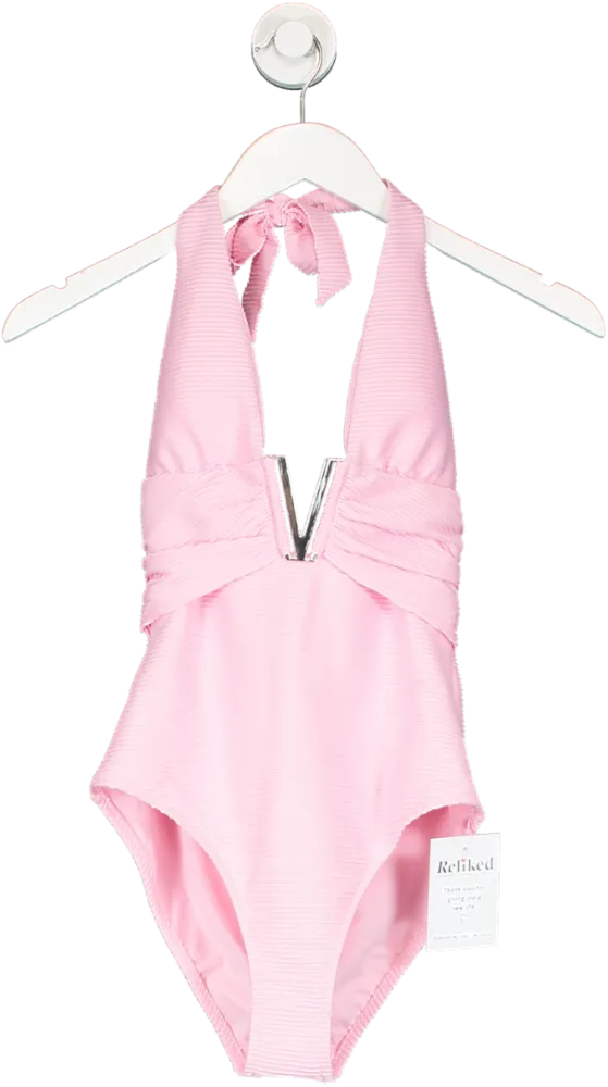 Heidi Klein Sicily V-bar One Piece In Pink UK XS