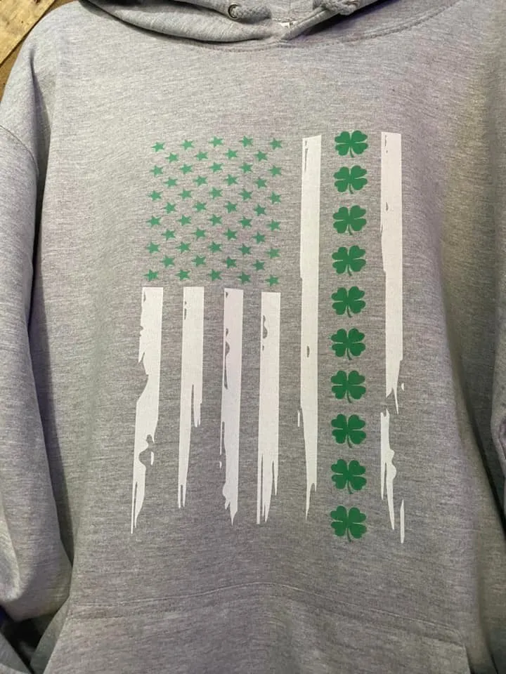 Irish Merica' Hoodie DTG -InStock