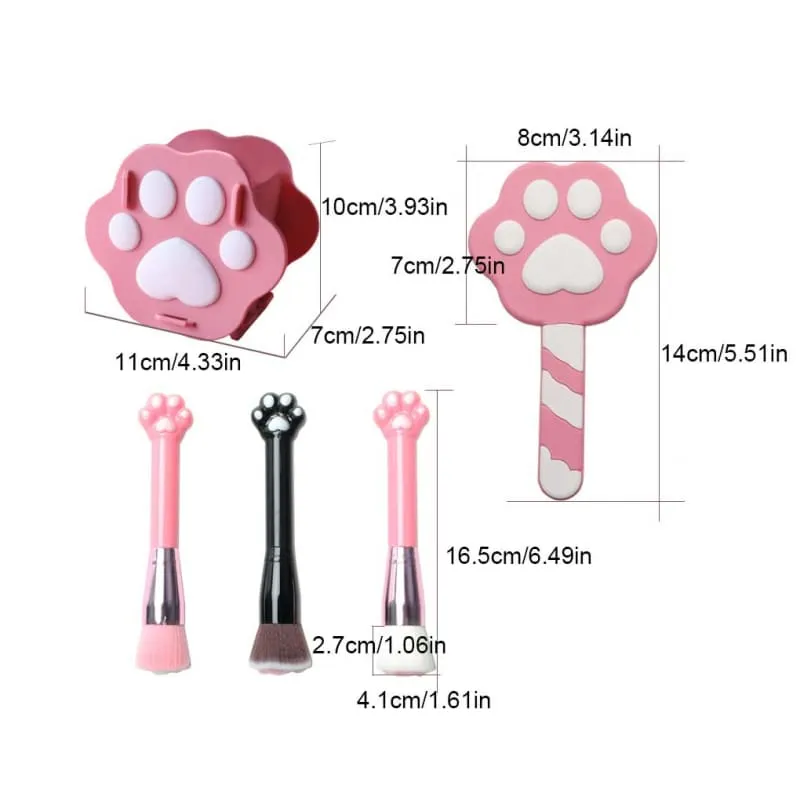 Kawaii Cat Paw Fluffy Makeup Brush ME65