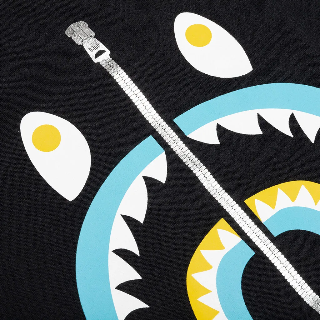 Kids Colors Shark Tee  - Black