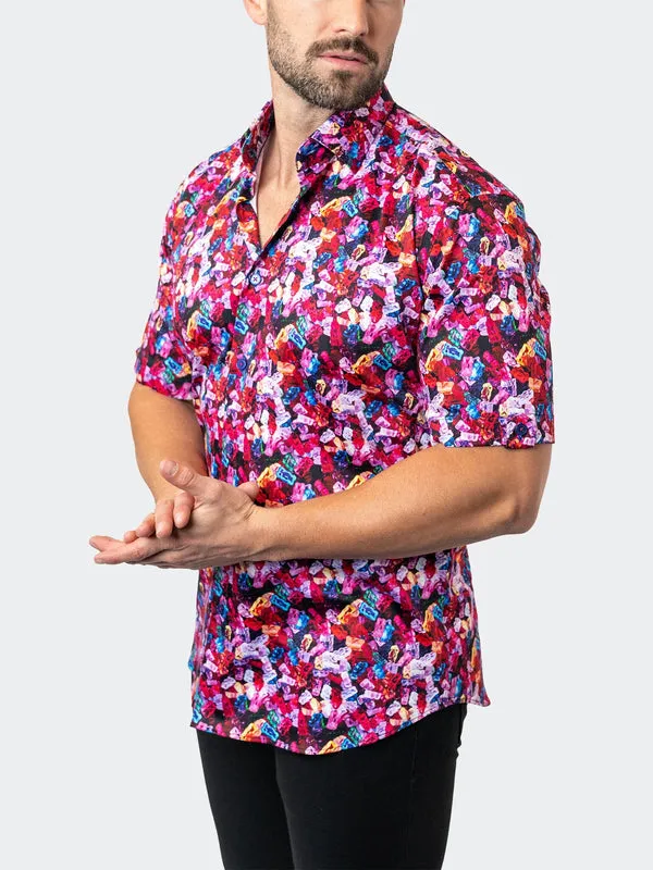 Maceoo Stretch Short-Sleeve Shirt | Galileo Gummies Multi