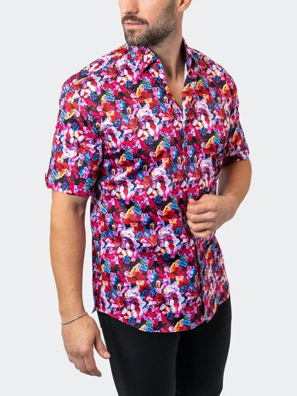 Maceoo Stretch Short-Sleeve Shirt | Galileo Gummies Multi