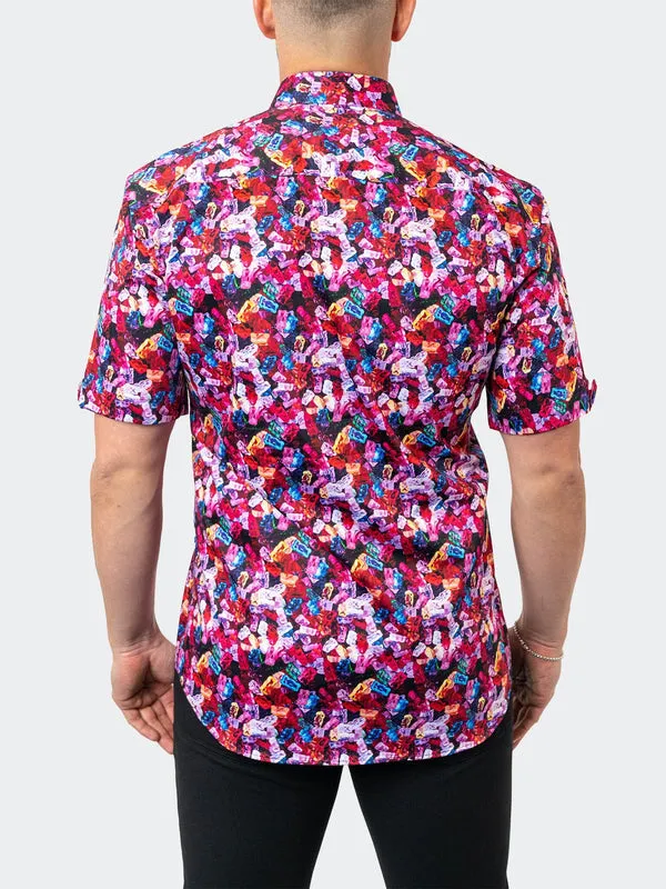 Maceoo Stretch Short-Sleeve Shirt | Galileo Gummies Multi