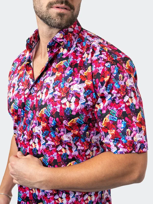 Maceoo Stretch Short-Sleeve Shirt | Galileo Gummies Multi