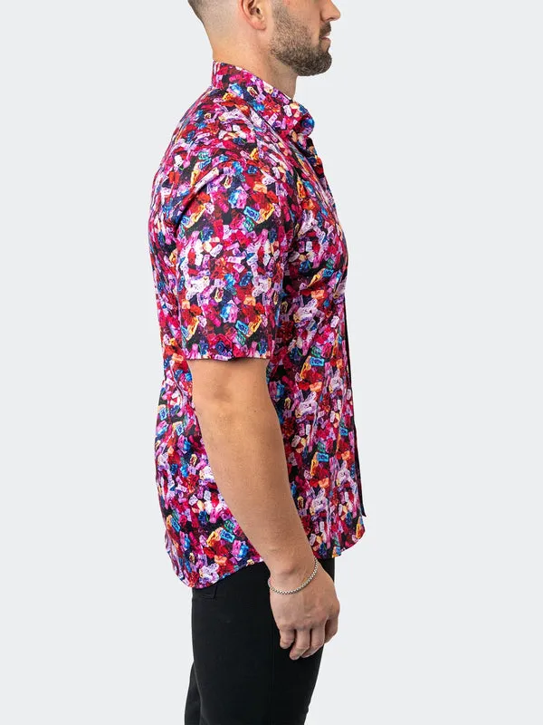 Maceoo Stretch Short-Sleeve Shirt | Galileo Gummies Multi