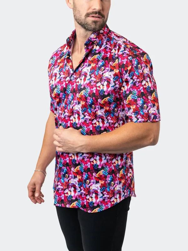 Maceoo Stretch Short-Sleeve Shirt | Galileo Gummies Multi