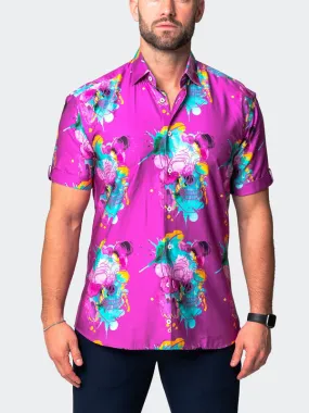 Maceoo Stretch Short-Sleeve Shirt | Galileo SkullGift Pink