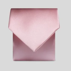 Mens Pink Satin Tie