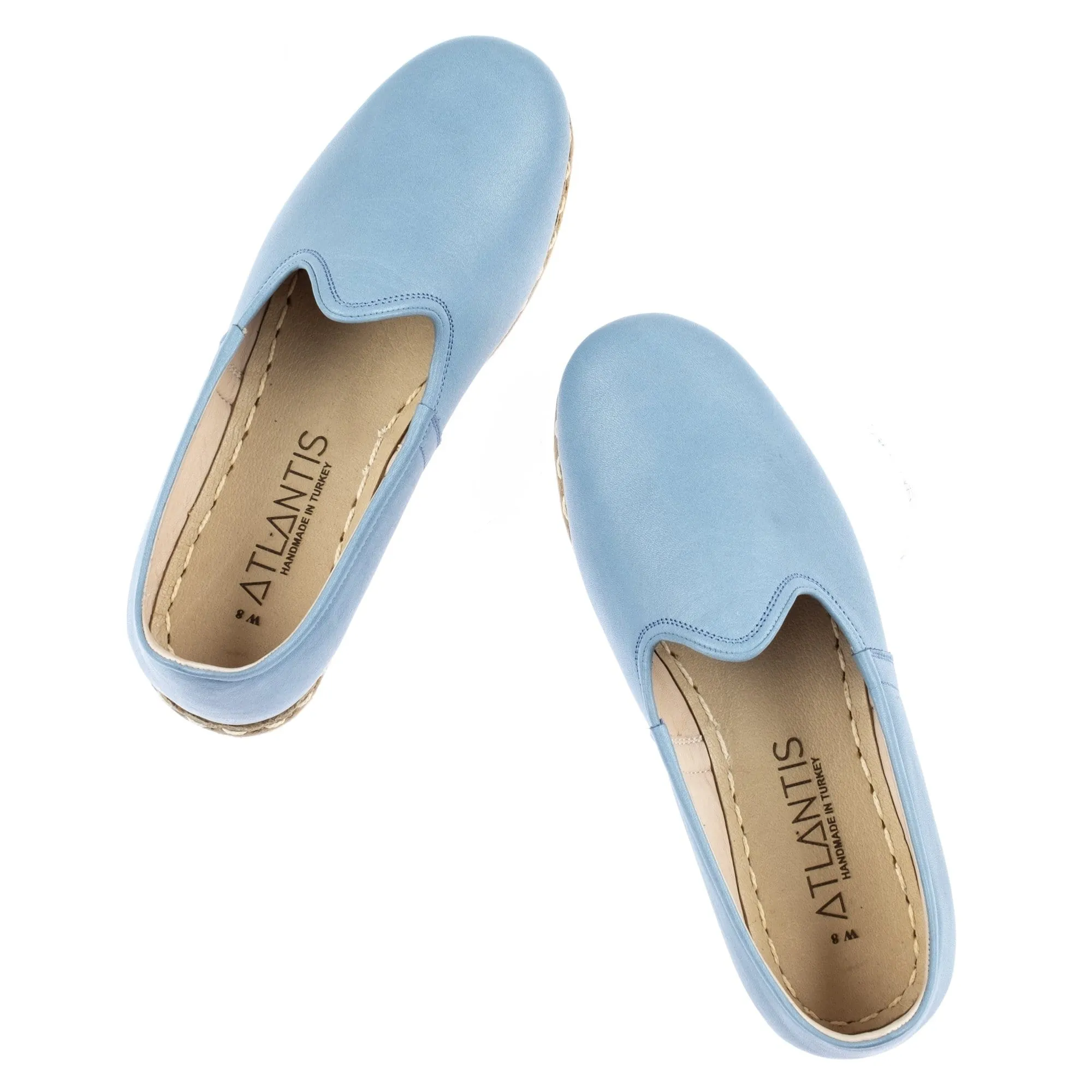 Men's Sky Blue Slip On Shoes