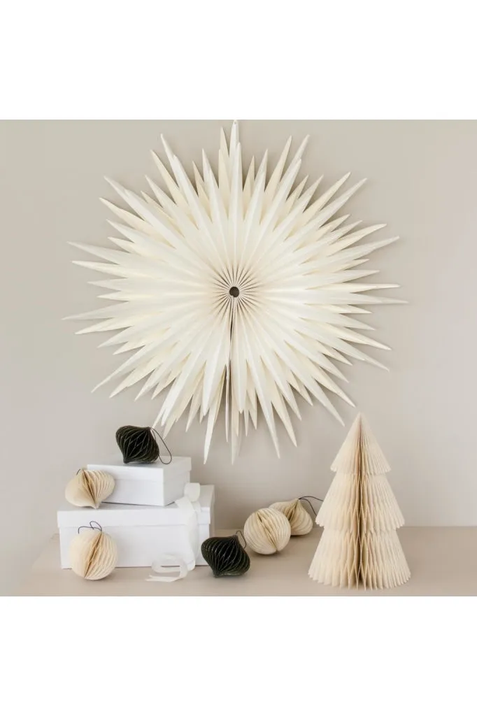 Nordic Rooms - Window & Wall Hanging Star Ornament - 50cm - Off White