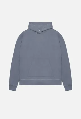 Oversized Cropped Hoodie / Navy