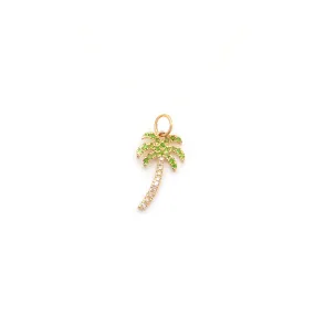 Palm Tree Pendant | Tsavorite & Diamond